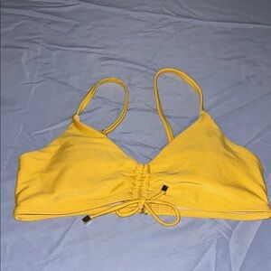 Yellow Ruched Bikini Top Chelsea and Violet size extra small